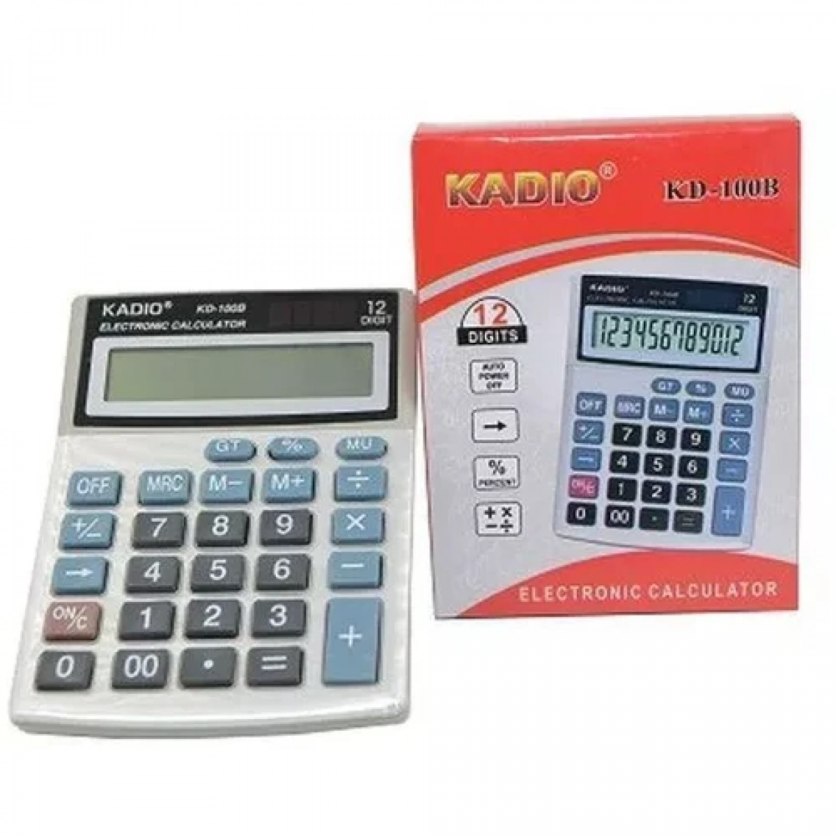 Kadio Αριθμομηχανή – Κομπιουτεράκι 12 ψηφίων KADIO KD-100B