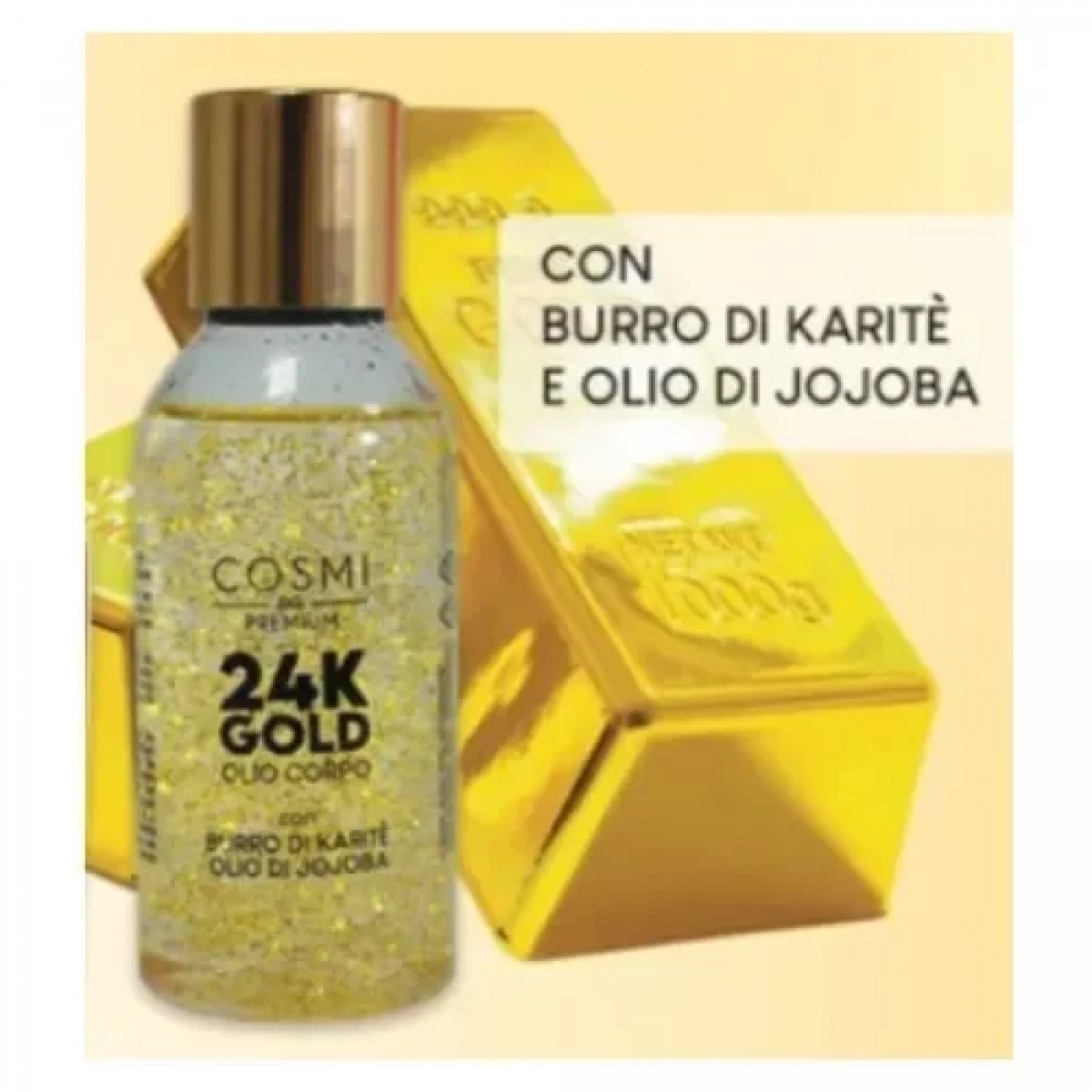 Cosmi Premium 24K Gold Λάδι Σώματος με Βούτυρο Καριτέ & Έλαιο Jojoba 80ml