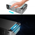T6 Mini Projector Τεχνολογίας Προβολής LCD Λάμπας LED με Φυσική Ανάλυση 1280 x 780 και Φωτεινότητα 3500 Ansi Lumens Ασημί