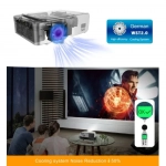 T6 Mini Projector Τεχνολογίας Προβολής LCD Λάμπας LED με Φυσική Ανάλυση 1280 x 780 και Φωτεινότητα 3500 Ansi Lumens Ασημί
