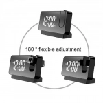 Ρολόι Προβολής Ώρας LED με Επιφάνεια Καθρέφτη SDS-23406 μαύρο