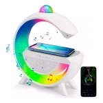 Πολυλειτουργικό Φωτιστικό LED RGB με Ασύρματη Βάση Φόρτισης και Ηχείο Bluetooth 30x30 εκ. OKOP Kp-552