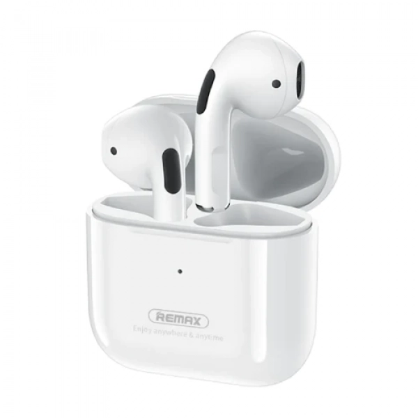 Bluetooth Handsfree Remax TWS-10i In-ear Ασύρματα Ακουστικά με Θήκη Φόρτισης Λευκό