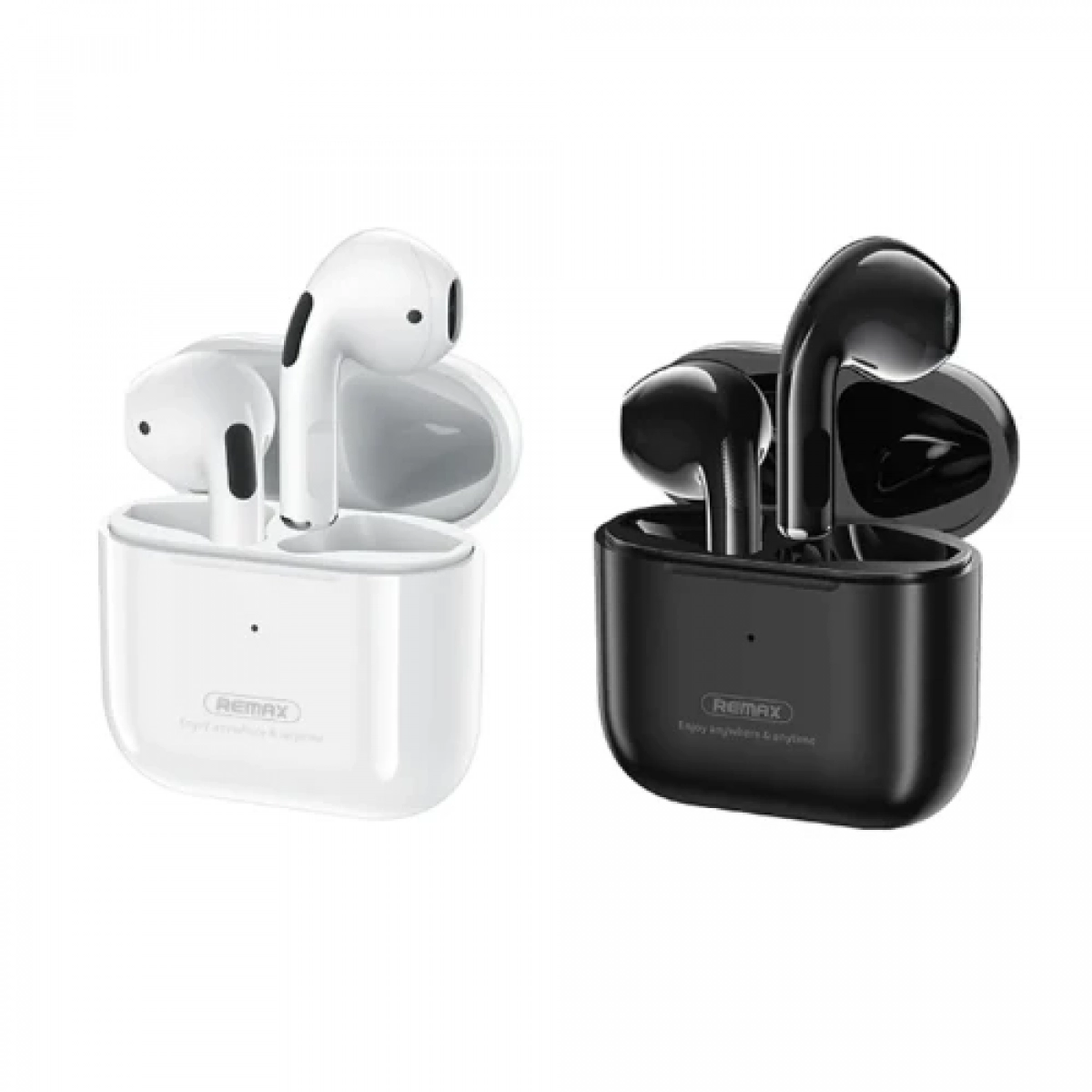 Bluetooth Handsfree Remax TWS-10i In-ear με Θήκη Φόρτισης Μαύρο