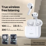 Bluetooth Handsfree Remax TWS-10i In-ear Ασύρματα Ακουστικά με Θήκη Φόρτισης Λευκό