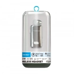 In-ear Bluetooth Handsfree Ακουστικό Ασημί Fineblue F580 Pro