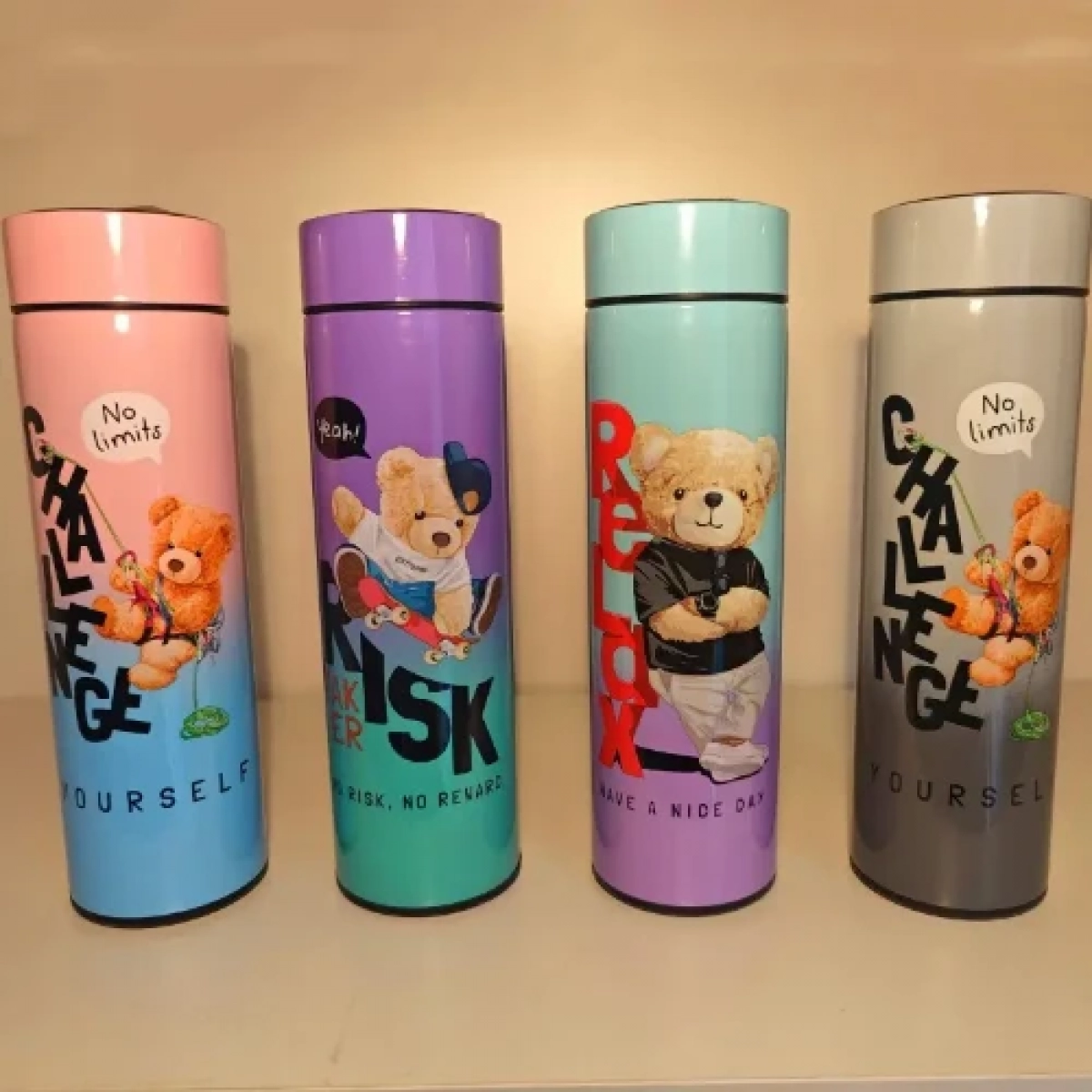 Παγούρι Θερμός 500ml από ανοξείδωτο ατσάλι με Ψηφιακή Ένδειξη Θερμοκρασίας JW-6005