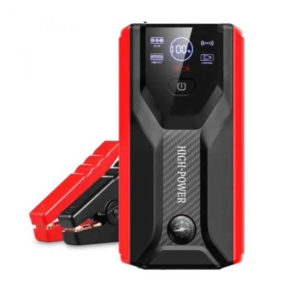 Εκκινητής μπαταρίας αυτοκινήτου & Powerbank Andowl 15000mAh Q-D1090 μαύρο κόκκινο