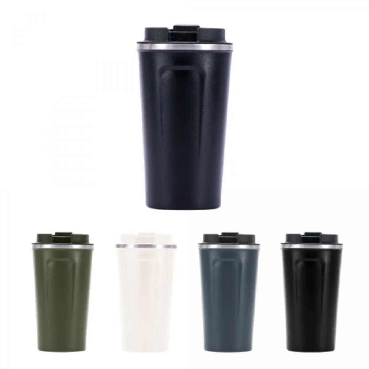 Παγούρι Θερμός 500ml από ανοξείδωτο ατσάλι με διπλό τοίχωμα DWX-5125 Μαύρο