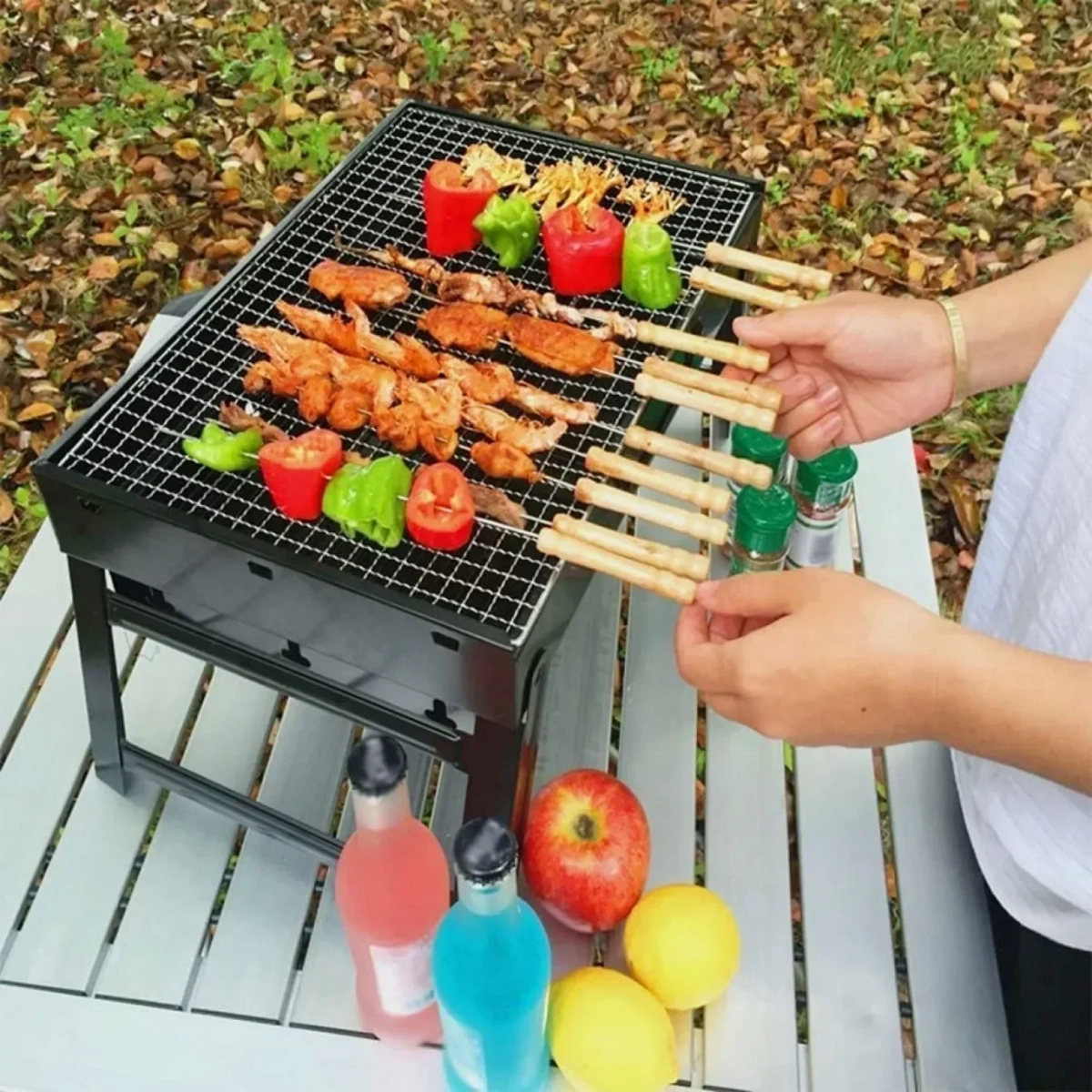 Φορητή πτυσσόμενη ψησταριά 40x30x23cm BBQ 2004B
