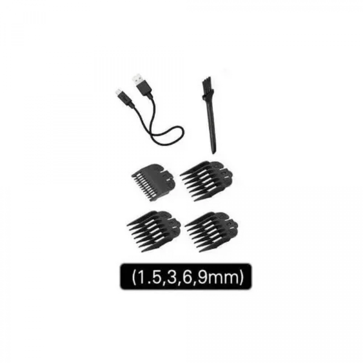 Επαναφορτιζόμενη Κουρευτική Μηχανή Kemei KM-2850+PG Μαύρο