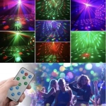 Φωτιστικό LED RGB 16 μοτίβων Laser Magic Ball 5W με Τηλεχειριστήριο 048-5