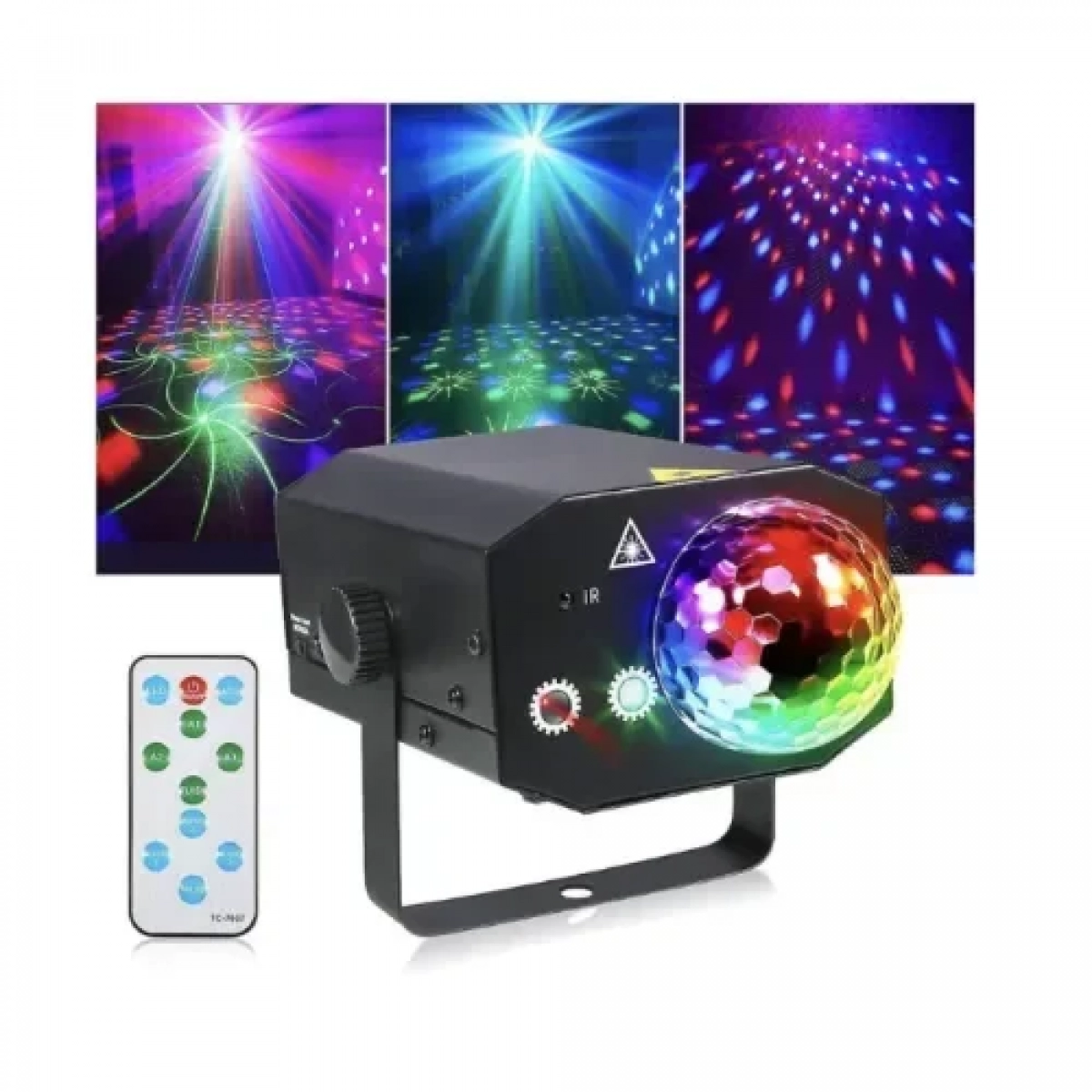 Φωτιστικό LED RGB 16 μοτίβων Laser Magic Ball 5W με Τηλεχειριστήριο 048-5