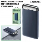Remax RPP-625 Power Bank 10000mAh 15W με 2 Θύρες USB-A και Θύρα USB-C Power Delivery Μπλε