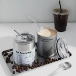 Παγούρι Θερμός 600ml από ανοξείδωτο ατσάλι με Καλαμάκι "Ice Americano" LD-888-3-600 Ασημί