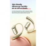 Awei TZ8 OWS Ασύρματα Ακουστικά V5.3 Bluetooth Open Earhooks με Mic Hifi Bass σε Μπεζ χρώμα