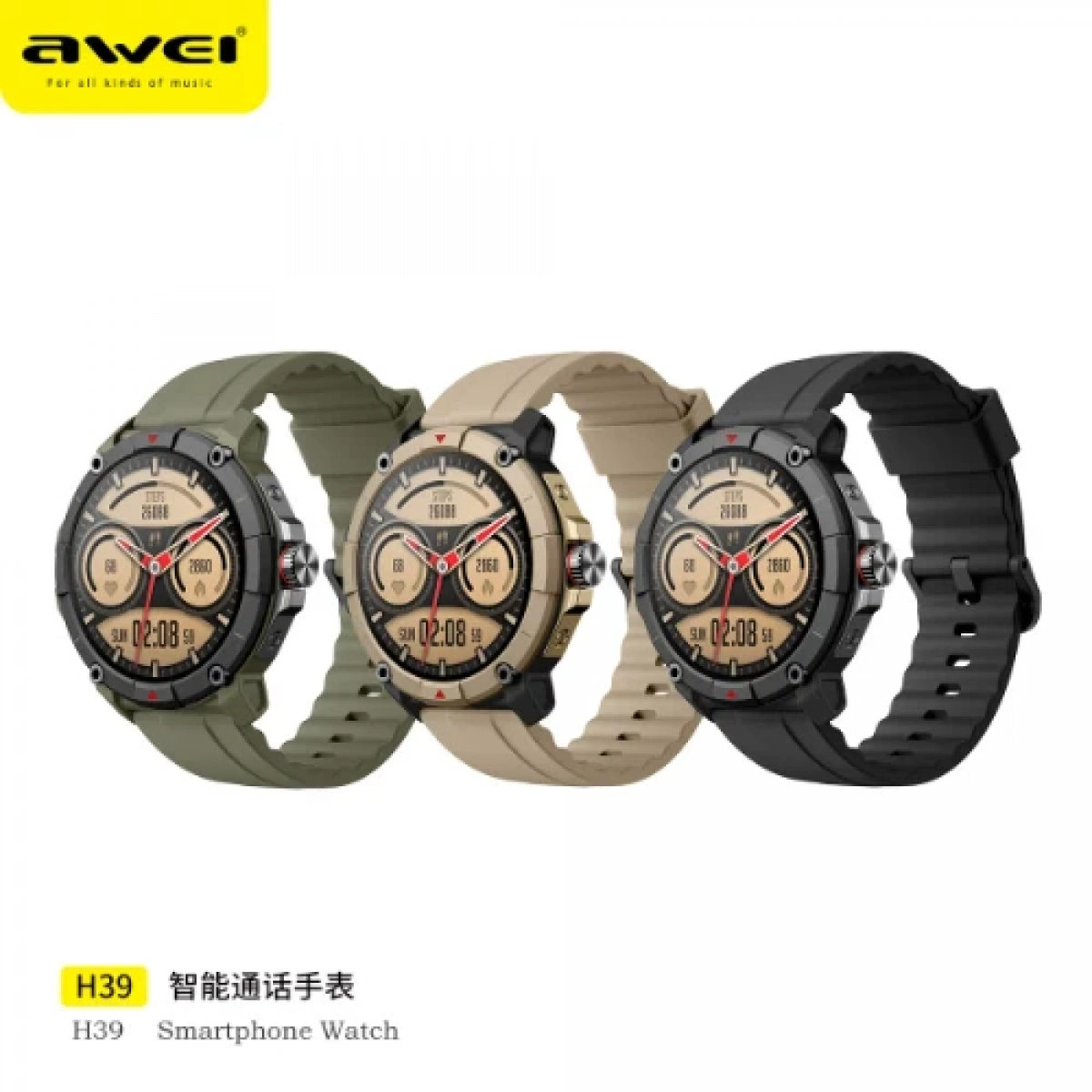 Smartwatch GPS Sports Bluetooth Αδιάβροχο Awei H39