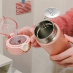 Παγούρι Θερμός 380ml από ανοξείδωτο ατσάλι Σετ με Αυτοκόλλητα 23799