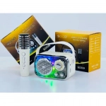 Μίνι ηχείο bluetooth Karaoke με μικρόφωνο Sodo SD09 Μπεζ