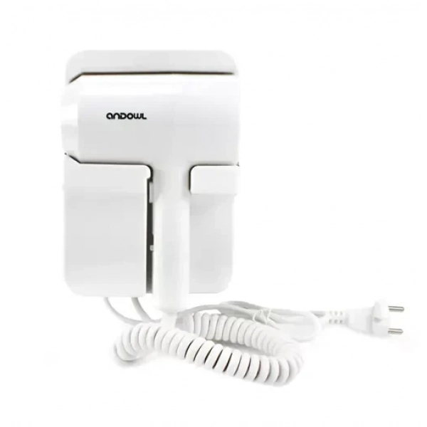 Επιτοίχιο πιστολάκι μαλλιών 1600W Q-F1600 – Wall mounted hair dryer Andowl λευκό
