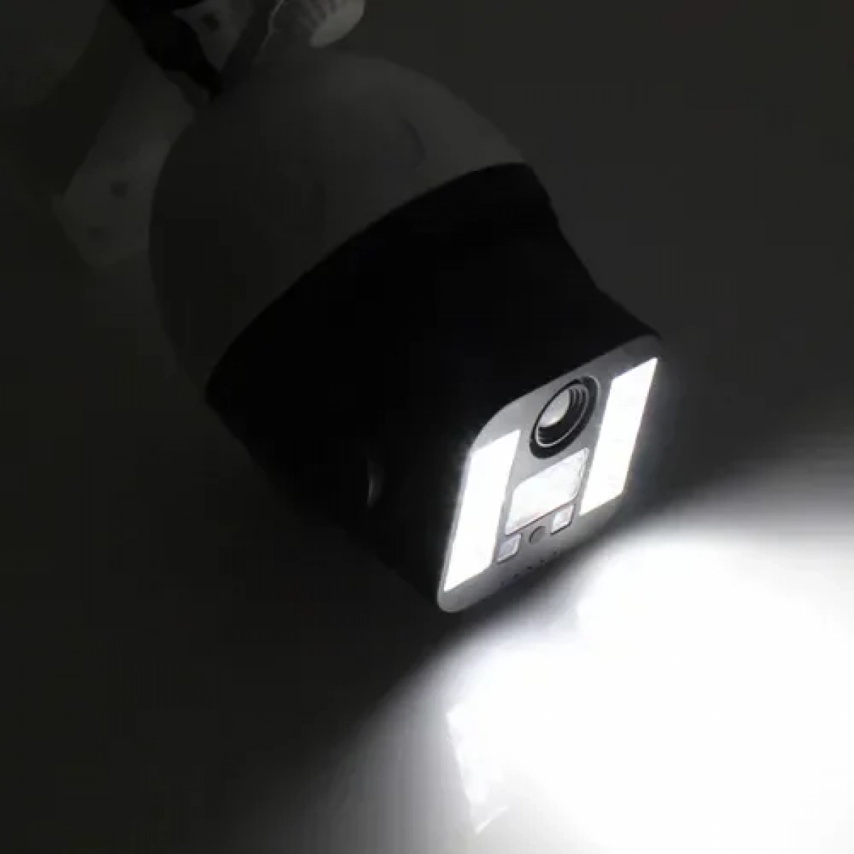 Αδιάβροχος ηλιακός προβολέας 6 LED SMD σε σχήμα κάμερας με ανιχνευτή κίνησης FO-TA126 λευκό - Image 4