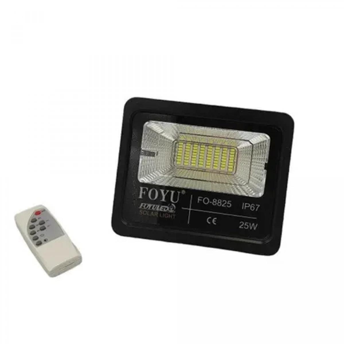 Αδιάβροχος ηλιακός προβολέας LED 25W με πάνελ & τηλεχειριστήριο Foyu FO-8825 - Image 3