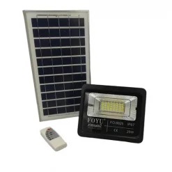 Αδιάβροχος ηλιακός προβολέας LED 25W με πάνελ & τηλεχειριστήριο Foyu FO-8825