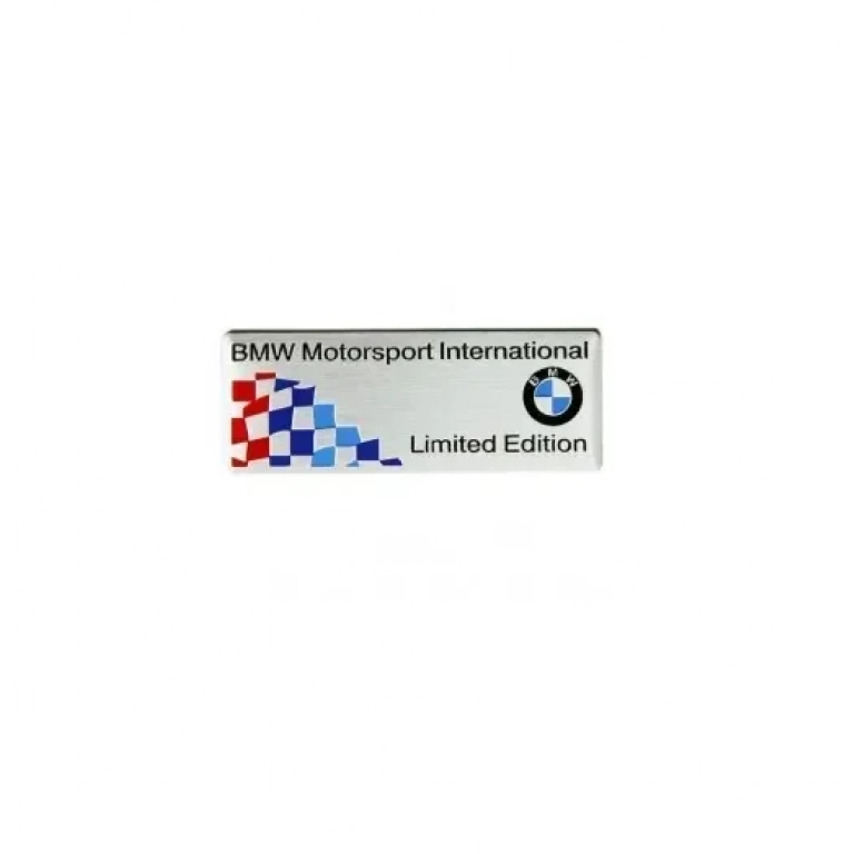 Αυτοκόλλητο ανάγλυφο BMW MOTORSPORT - ασημί