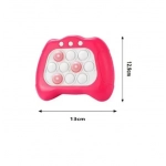 Αγχολυτικό παιχνίδι χειρός 13x12.9cm Bubble Stress Toy - φούξια 82605