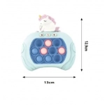 Αγχολυτικό παιχνίδι χειρός 13x12.9cm Bubble Stress Toy - γαλάζιο 82604