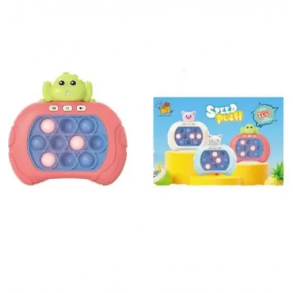 Αγχολυτικό παιχνίδι χειρός 13x12cm Bubble Stress Toy - κοραλί 82602