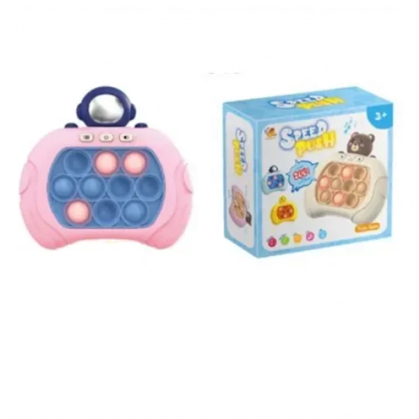 Αγχολυτικό παιχνίδι χειρός 13x12cm Bubble Stress Toy - ροζ 82603