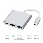 Αντάπτορας με πολλές θύρες Q-308 – Type C to HDMI Andowl - Image 2
