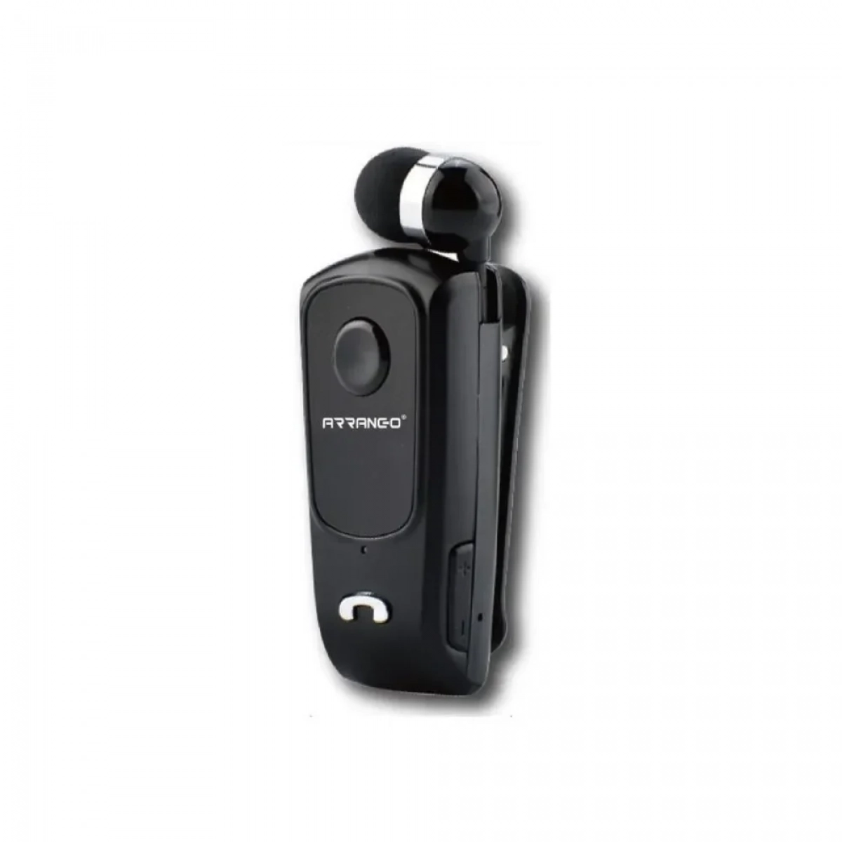 Arrango AC76124 Ασύρματο Bluetooth 4.0 Στερεοφωνικό Ακουστικό με Αναδιπλούμενο Καλώδιο - Μαύρο - Photo2