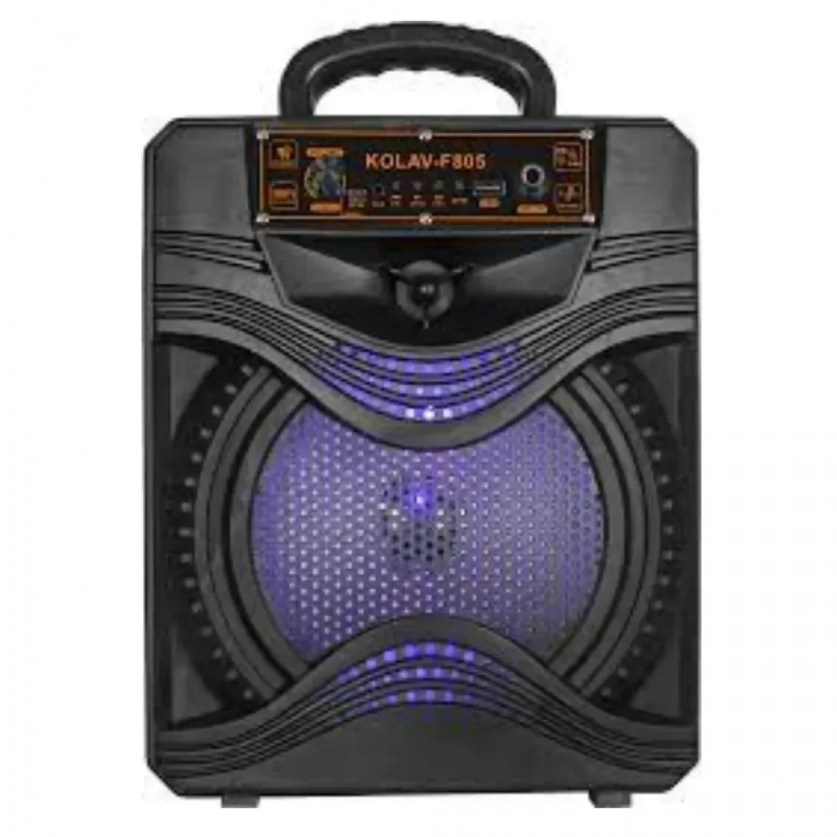 Arrango AC79336 Φορητό Ηχείο 8’’ με Bluetooth, FM, USB και Μικρόφωνο για Karaoke - Μαύρο - Photo2