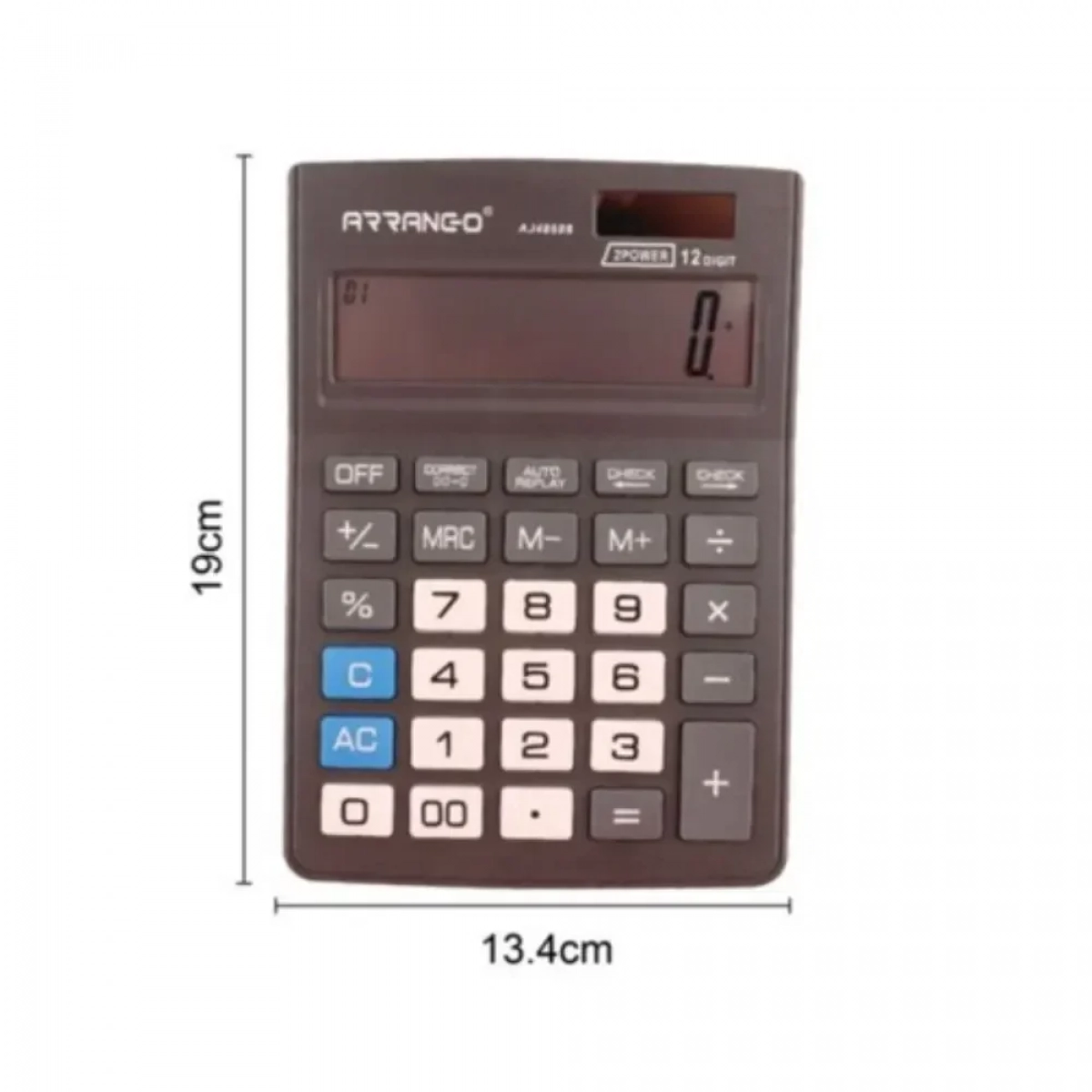 Arrango AJ48686 2Power Κομπιουτεράκι 12 Ψηφίων – Μαύρο - Photo2