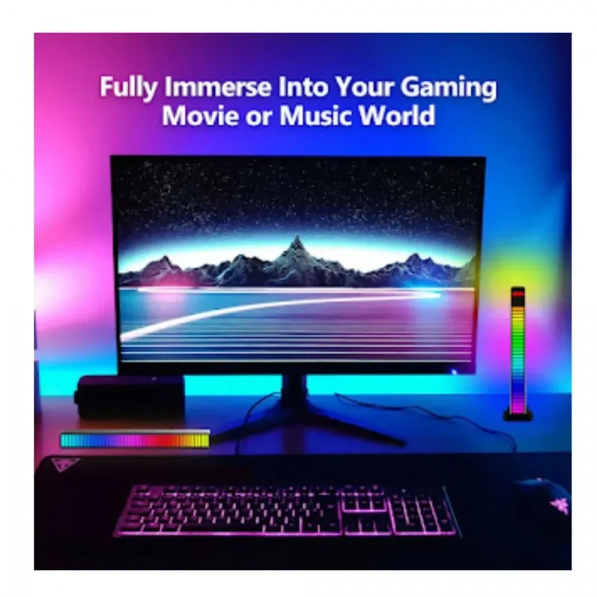 ARRANGO AQF76429 LED RGB 40/32bit Φωτιστικό Ρυθμού Ήχου - Photo3