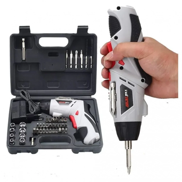 Ασύρματο Ηλεκτρικό Κατσαβίδι 4.8V - Πολυλειτουργικό και Επαναφορτιζόμενο Τρυπάνι - Photo1