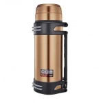 Μπουκάλι θερμός με ποτήρι και ιμάντα μεταφοράς 1.2lt JB-H012 χρυσό