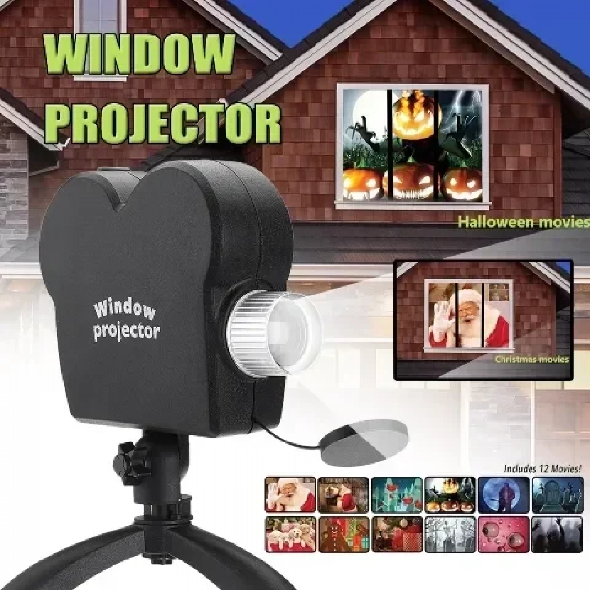 Χριστουγεννιάτικη κάμερα προτζέκτορας Window Projector - Image 4