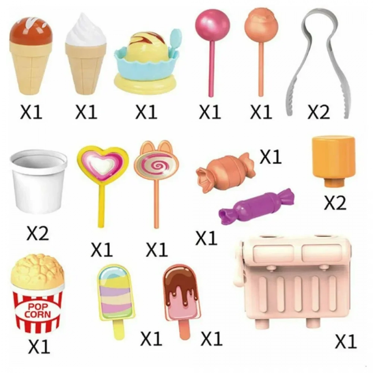CK06A Sweet Shop Βαλιτσάκι με Ζαχαρωτά 17x12x38cm - Κόκκινο - Photo4