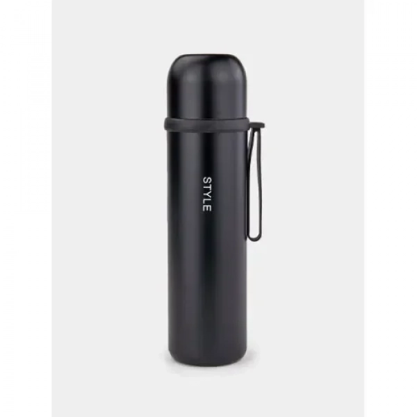 Παγούρι Θερμός 450ml από ανοξείδωτο ατσάλι KDFE-6161 Μαύρο