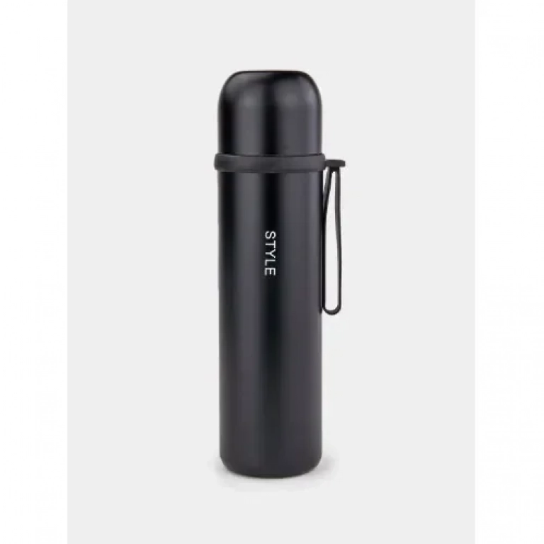 Παγούρι Θερμός 450ml από ανοξείδωτο ατσάλι KDFE-6161 Μαύρο