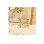 Διακοσμητικό επιτραπέζιο κηροπήγιο 10x10cm 80123 χρυσό - Image 2