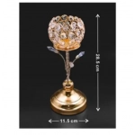 Διακοσμητικό επιτραπέζιο κηροπήγιο 11.5x28.5cm 95367 χρυσό