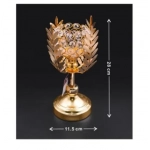 Διακοσμητικό επιτραπέζιο κηροπήγιο 11.5x28cm 95373 χρυσό