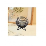 Διακοσμητικό επιτραπέζιο κηροπήγιο 14x12cm 80127 μαύρο - Image 2