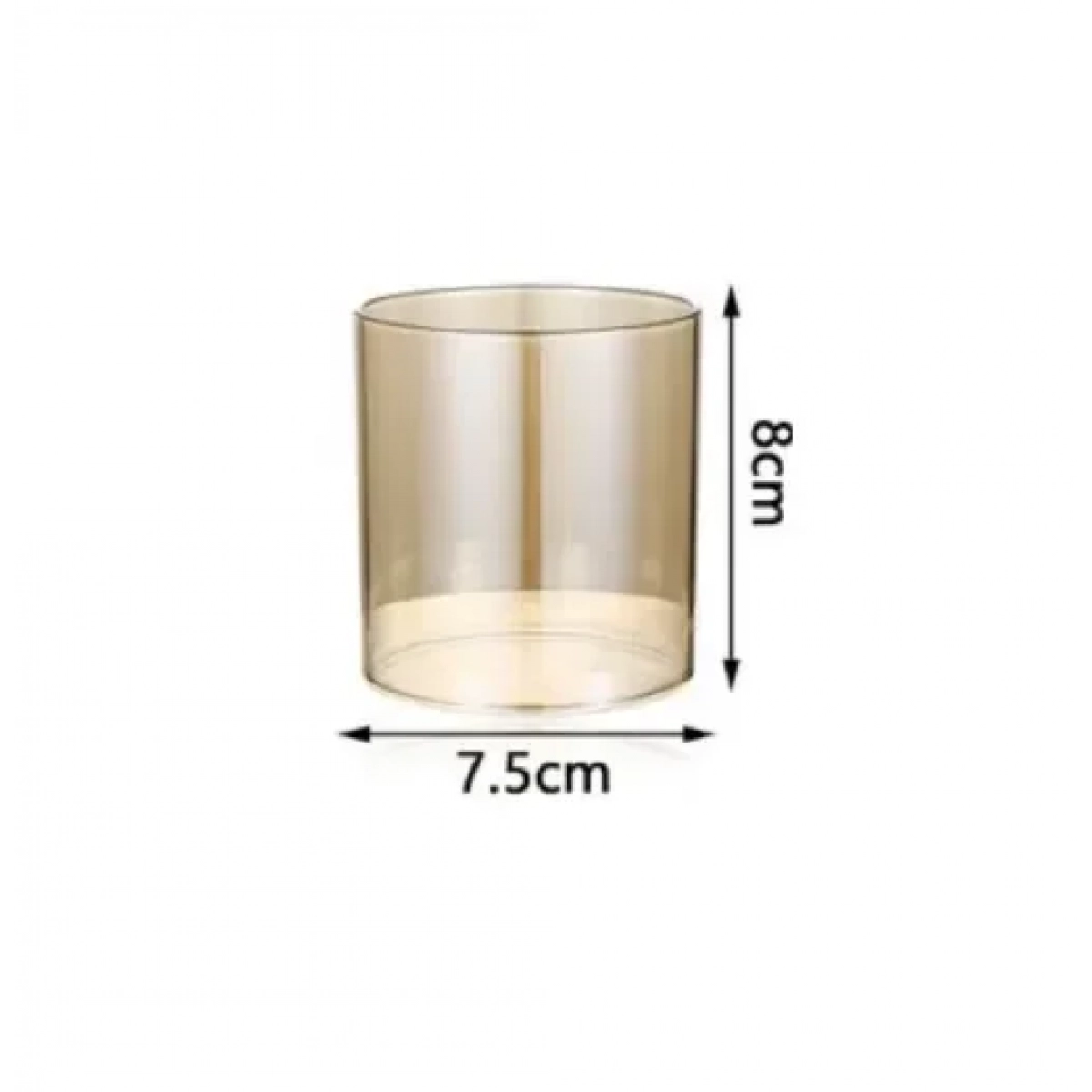 Διακοσμητικό επιτραπέζιο κηροπήγιο 15x11cm 92052 χρυσό - Image 2