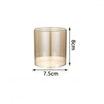 Διακοσμητικό επιτραπέζιο κηροπήγιο 15x11cm 92052 χρυσό - Image 2