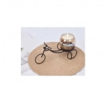 Διακοσμητικό επιτραπέζιο κηροπήγιο 17x6cm 95572 μαύρο - Image 3